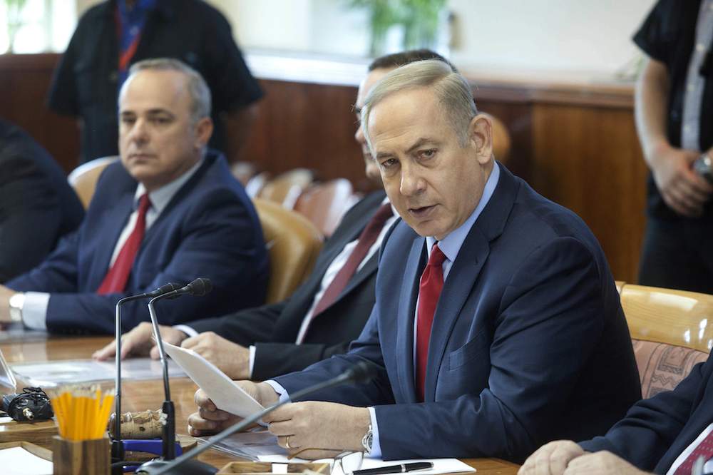 Israeli Prime Minister Benjamin Netanyahu attends a&amp;nbsp;cabinet meeting in October 2016&amp;nbsp;Photo by Dan Balilty\/PA